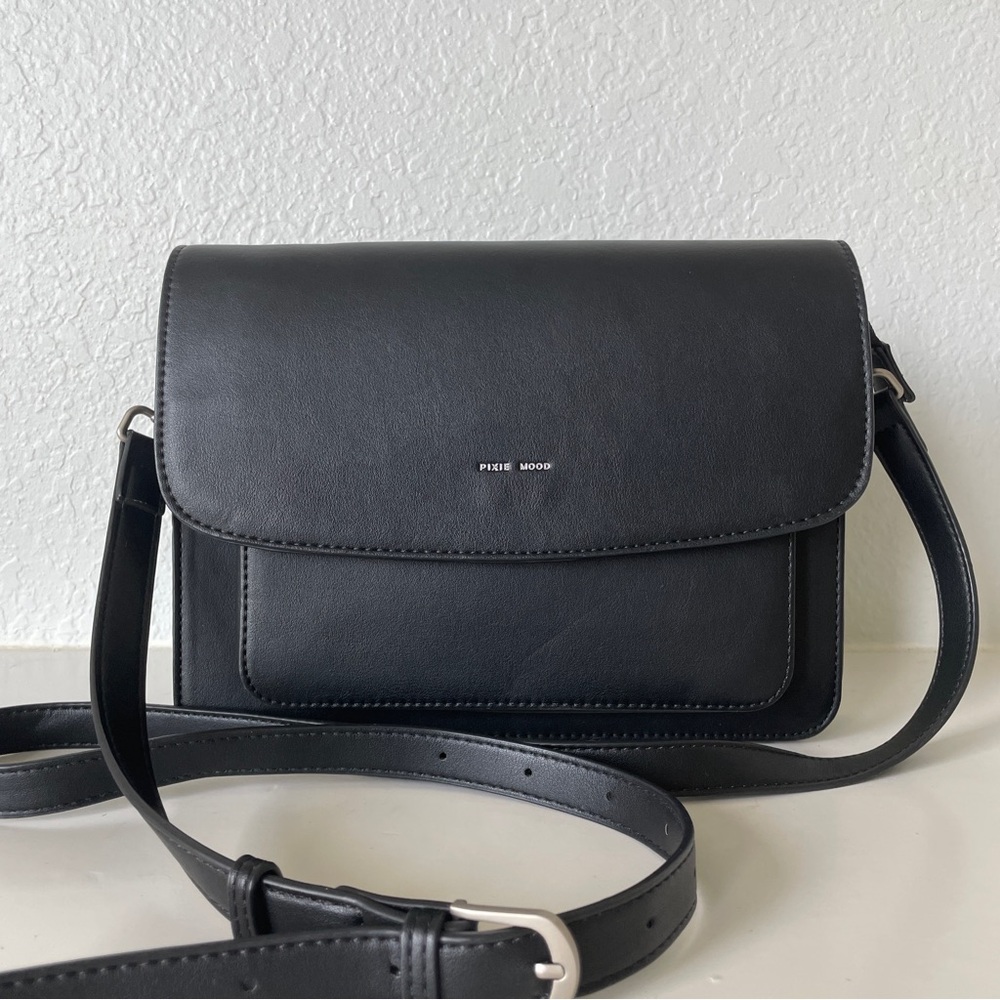 🧚🏼‍♀️PIXIE MOOD VEGAN CROSSBODY ZOE BLACK CRUELTY FREE🌱